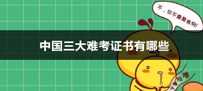 成年人考什么证书比较有用 都能考哪些