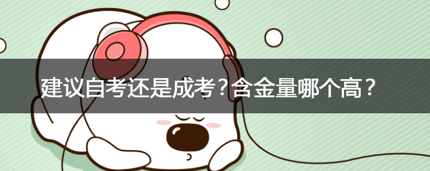 建议自考还是成考