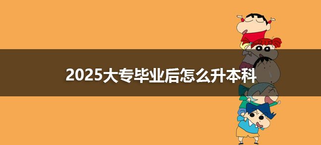 大专毕业了怎么升全日制本科